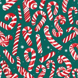 Candy Cane clipart - candy cane pattern on festive clothes  color,minimalist,vector clipart