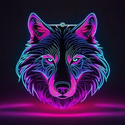 Neon Background Wallpaper - neon wolf wallpaper  