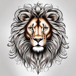 Female lion tattoo, Tattoos representing the strength and beauty of female lions. , color tattoo designs, white clean background