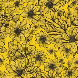 Yellow Background Wallpaper - cute yellow flower wallpaper  