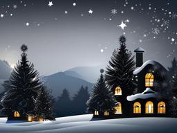 Christmas Wallpaper Black  