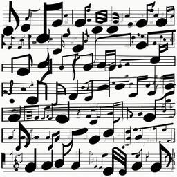 Music Notes clipart - music notes on a sheet of paper  