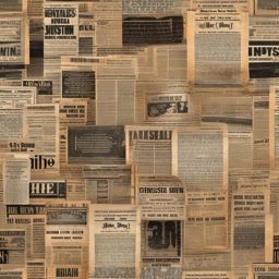 Newspaper Background - Vintage Newspaper Headlines Collage, Retro Newsprint  intricate patterns, splash art, wallpaper art