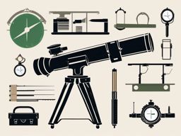 Surveyor's Transit clipart - A surveyor's transit instrument., ,vector color clipart,minimal