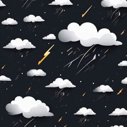 Thunderstorm sticker- Dark and powerful, , sticker vector art, minimalist design