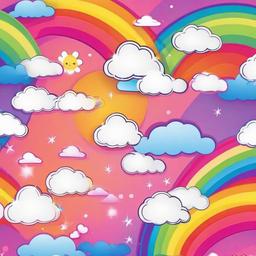 Rainbow Background Wallpaper - kawaii rainbow background  