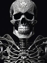 Skeleton Black Wallpaper  ,mobile iphone background wallpaper