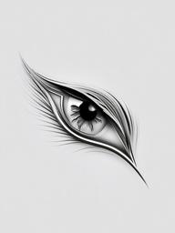 horse eye tattoo  simple tattoo,minimalist,white background