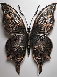 metal butterfly tattoo  