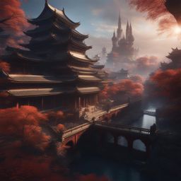 ren amamiya,battling supernatural shadows with his unwavering resolve,a distorted palace within the subconscious detailed matte painting, deep color, fantastical, intricate detail, splash screen, complementary colors, fantasy concept art, 8k resolution trending on artstation unreal engine 5