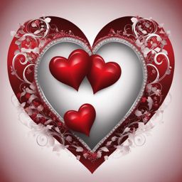 love clipart - two hearts locked in a passionate embrace, a visual symphony of affection 