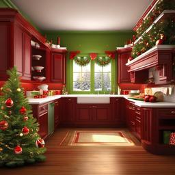 Christmas Background Wallpaper - christmas kitchen background  