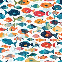 fish clipart - playful and colorful beneath the waves. 