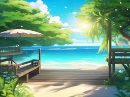 Wallpaper Anime Summer  background