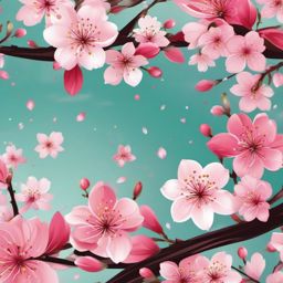 Spring Desktop Wallpaper - Cherry Blossom Delight on Desktop  intricate patterns, splash art, wallpaper art