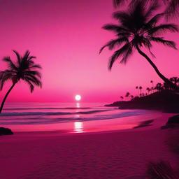 Beach Background Wallpaper - pink aesthetic wallpaper beach  