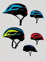 Cycling Helmet Clipart - A cycling helmet designed for safety.  color vector clipart, minimal style