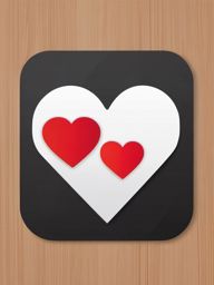 Social media heart and like sticker- Digital approval, , sticker vector art, minimalist design