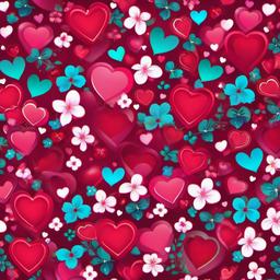 Heart Background Wallpaper - hearts and flowers background  