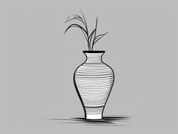 sketch of a vase  minimal rough sketch scribbles,doodles,black and white