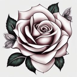 Tattoo rose shoulder, Elegant rose tattoos designed for the shoulder.  color, tattoo patterns, white clean background