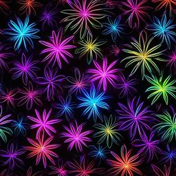 Neon Background Wallpaper - neon flower wallpaper  