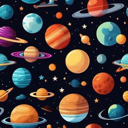 cartoon space background  background