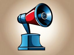 Speaker megaphone icon - Speaker megaphone for announcements,  color clipart, vector art