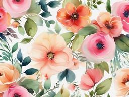 Flower Background Wallpaper - floral watercolor background  