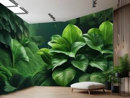 Greenery Background Aesthetic - Background with leafy greens, bringing the outdoors inside.  background wallpaper