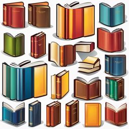 Book clipart - Book icon representing reading and knowledge,  color clipart, vector art