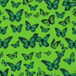 Butterfly Background Wallpaper - butterfly green background  
