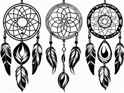 dream catcher tattoo, capturing the essence of native american symbolism and dreams. 