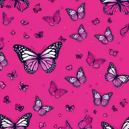 Butterfly Background Wallpaper - cute pink butterfly background  