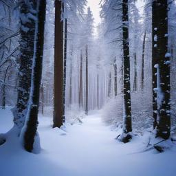 Forest Background Wallpaper - snowy forest background  
