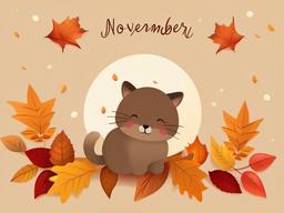 Cute November Wallpaper - November season cute style  ,background wallpaper