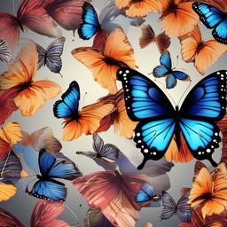 Butterfly Background Wallpaper - butterfly theme wallpaper  