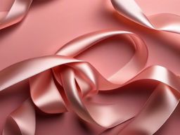 Satin ribbon decor vignettes top view, product photoshoot realistic background, hyper detail, high resolution