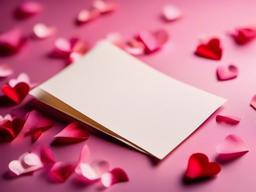 Valentine's Day background - Soft-focus background of handwritten love notes and petals  aesthetic background wallpaper