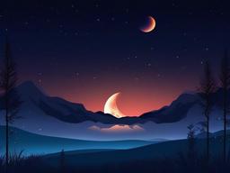 Night Sky Moon Background  ,desktop background wallpaper