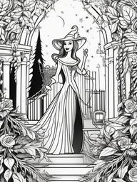 Coloring Pages Nightmare Before Christmas  outling,coloring pages,black and whit