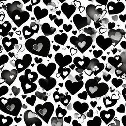 Heart Background Wallpaper - black and white heart wallpaper aesthetic  