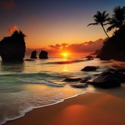 Beach Background Wallpaper - sunrise on beach wallpaper  