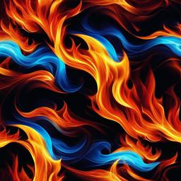 Fire Wallpaper - Roaring fire in deep, vivid colors  background wallpaper