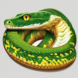 Snake clipart - snake in a playful position  