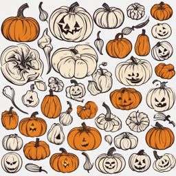 Pumpkin Carving clipart - Carving creative designs on pumpkins, ,vector color clipart,minimal