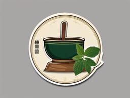 Dong Quai Sticker - Discover the earthy and slightly bitter taste of dong quai, often used in traditional Chinese medicine, , sticker vector art, minimalist design