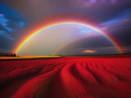 Red Rainbow Wallpaper  