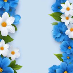 Flower Background Wallpaper - blue flower transparent background  