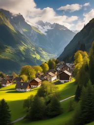 forgotten villages of glarus - paint the forgotten villages of glarus, known for their unspoiled beauty and mountainous surroundings. 